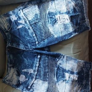 Blue jeans shorts